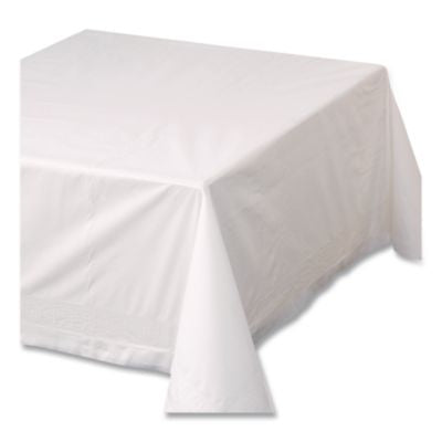 HFM210066 Tissue/poly Tablecovers, 72" X 72", White, 25/carton
