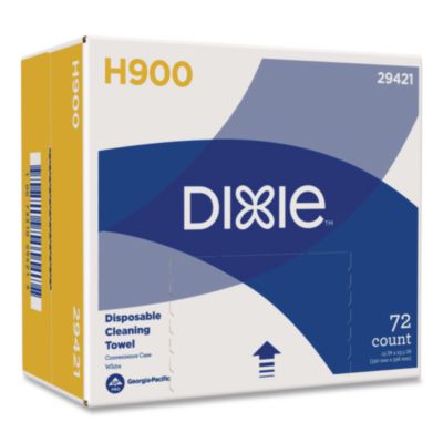 GPC29421 H900 Disposable Cleaning Towel, 1-Ply, 13 x 23.5, White/Blue, 72 Towels/Box