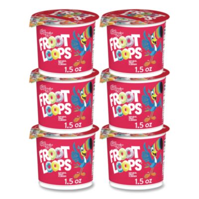KEB01246 Froot Loops Breakfast Cereal, Single-Serve 1.5 Oz Cup, 6/box