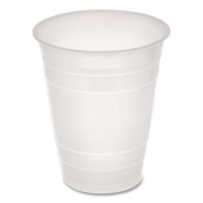 PCTYE160 Translucent Drink Cups, 16 oz, Plastic, 80/Pack, 12 Packs/Carton