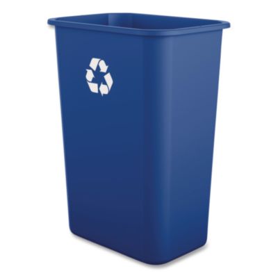 BWK41QTRECYCLEB Recycling Container, 10 gal, Polypropylene, Blue BOARDWALK
