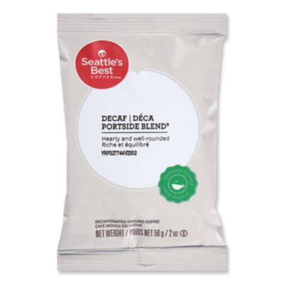 SEA11008554CT Premeasured Coffee Packs, Decaf Portside Blend, 2.6 oz Packet, 72/Carton