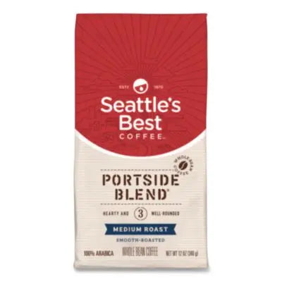 SEA11008570EA Level 3 Whole Bean Coffee, 12 Oz Pack, 6/carton SEATTLE'S BEST COFFEE, LLC