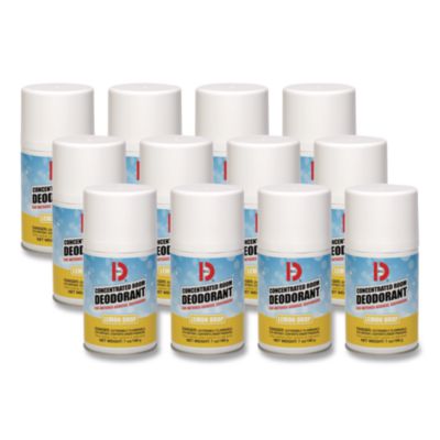 BGD451 Metered Concentrated Room Deodorant, Lemon Scent, 7 Oz Aerosol Spray, 12/carton Big D Industries