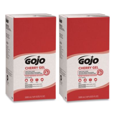 GOJ759002 Cherry Gel Pumice Hand Cleaner Refill, Cherry Scent, 5,000 mL, 2/Carton