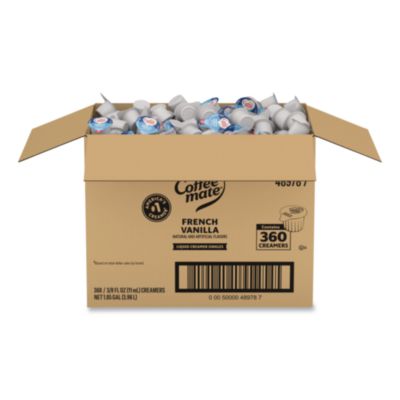 NES48978 Liquid Coffee Creamer, French Vanilla, 0.38 oz Mini Cups, 360/Carton