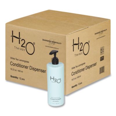 DHS259812 H2O Therapy Conditioner Air Pump, White Tea and Lemongrass Scent, 16.23 oz Bottle, 12/Carton DIVERSIFIED HOSPITALITY SOLUTIONS, LTD.