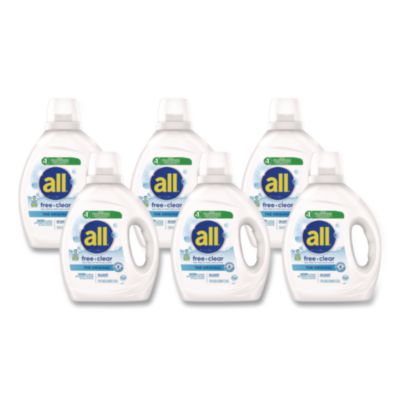 DIA47415 Free Clear HE Laundry Detergent, 58 Loads, Unscented, 73 oz Bottle, 6/Carton DIAL PROFESSIONAL