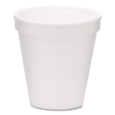WCP221965 Foam Drink Cups, 6 oz, White, 1,000/Carton