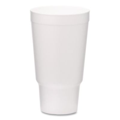 WCP221983 Foam Drink Cups, 32 oz, White, 400/Carton