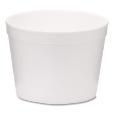 WCP221998 Foam Containers, Tall Style, 12 oz, White, 500/Carton