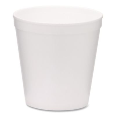 WCP221999 Foam Containers, Tall Style, 16 oz, White, 500/Carton