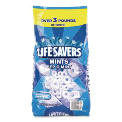 GRR22002650 Mints Pep-O-Mint, Peppermint, Individually Wrapped, 53.95 oz Bag