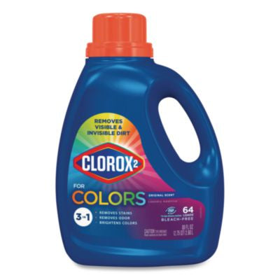 CLO30713CT For Colors Stain Remover and Laundry Additive, 3-in-1, Original Scent, 88 oz Bottle, 4/Carton