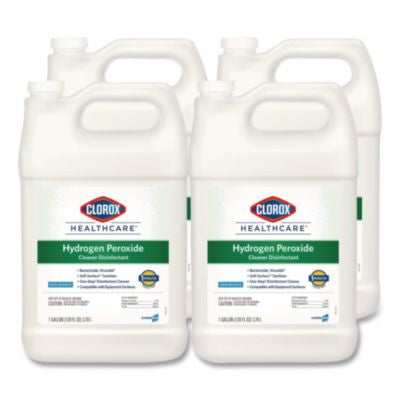 CLO30829 Hydrogen-Peroxide Cleaner/disinfectant, 1 Gal Bottle, 4/carton CLOROX SALES CO.