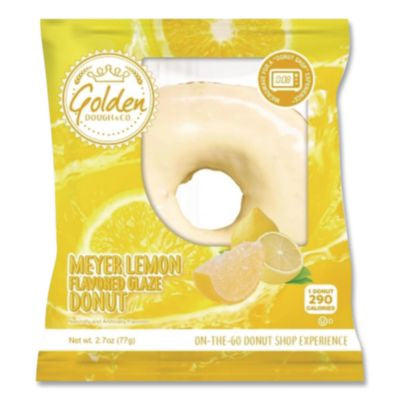 GRR30700396 Meyer Lemon Glazed Donut, Lemon, 2.7 oz Individually Wrapped, 7 Donuts/Carton