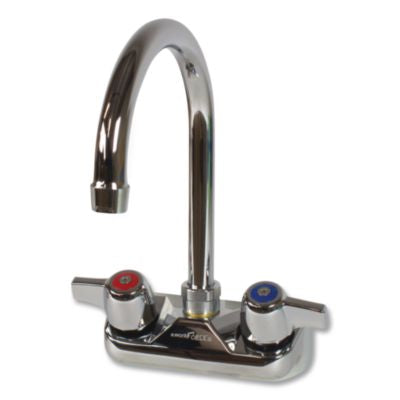 BKEBKFW5GM WorkForce Standard Duty Faucet, 9.5" Height/5" Reach, Chrome-Plated Brass