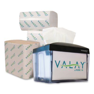 MORNT222 Valay Table Top Napkin Dispenser, 6 x 6.5 x 8, Black Morcon Tissue