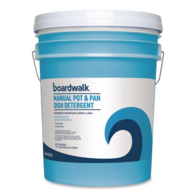 BWK4858 Manual Pot and Pan Dish Detergent, Fresh Breeze Scent, 5 gal Pail BOARDWALK