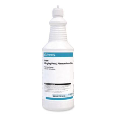 DVO9302467 Crew Clinging Plus Toilet Bowl Cleaner, Characteristic Scent, 32 oz Bottle, 12/Carton DIVERSEY