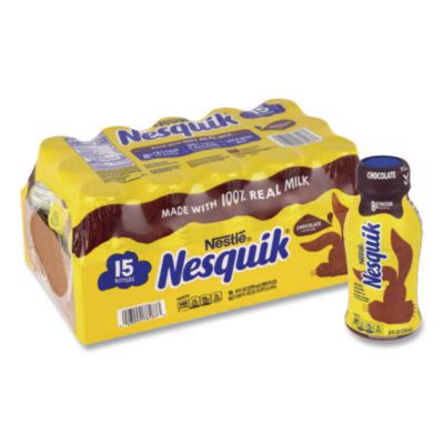 GRR22002681 Nesquik Chocolate Lowfat Milk, 8 oz Bottle,  15/Carton