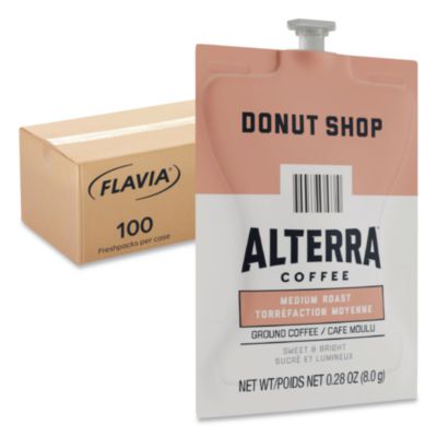 LAV48019 Alterra Donut Shop Coffee Freshpack, 100/Carton