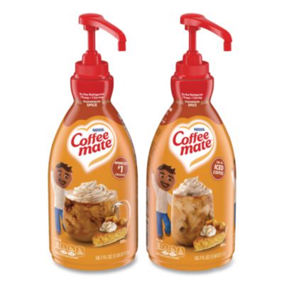 NES31460CT Liquid Coffee Creamer, Pumpkin Spice, 1.5 L Pump Bottle, 2/carton