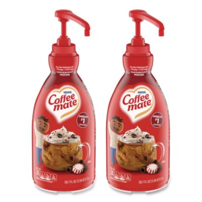 NES29600 Liquid Coffee Creamer, Peppermint Mocha, 1.5 L Pump Bottle