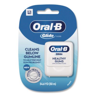 PGC46952 Glide Healthy Gums Unflavored Dental Floss, Unscented, 48/Carton