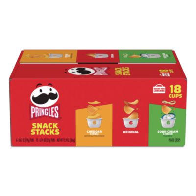 KEB18252 Snack Stacks, Assorted Flavors, 18 Cups/Carton