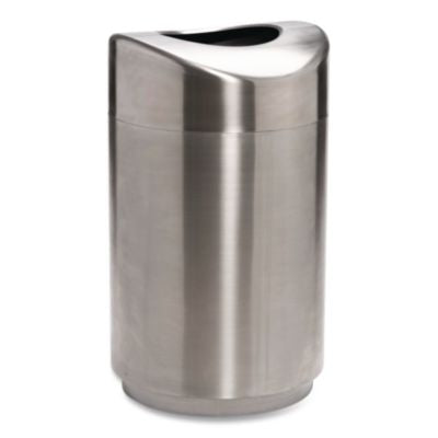 RCPR2030SSPL Designer Line Eclipse Waste Receptacle, 30 gal, Steel, Stainless Steel
