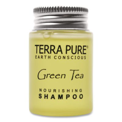DHS007460 Terra Pure Shampoo Jam Jar, Green Tea Lemongrass Scent, 1 oz Jar, 300/Carton DIVERSIFIED HOSPITALITY SOLUTIONS, LTD.