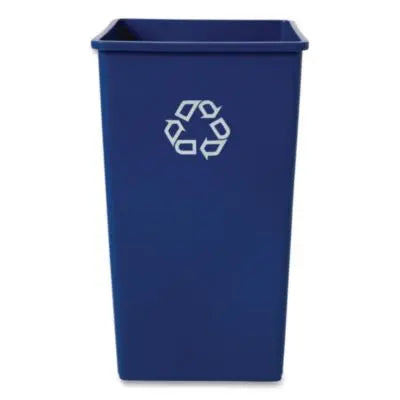 RCP395973BLU Square Recycling Container, 50 gal, Plastic, Blue RUBBERMAID COMMERCIAL PROD.