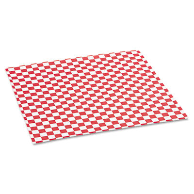 BGC057700 Grease-Resistant Paper Wraps And Liners, 12 X 12, Red Check, 1,000/box, 5 Boxes/carton