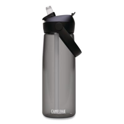WLB2853001075 Thrive FlipStraw Plastic Water Bottle, 25 oz, Charcoal