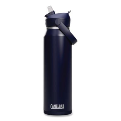 WLB2855405001 Thrive FlipStraw Stainless Steel Vacuum Insulated Water Bottle, 32 oz, Navy