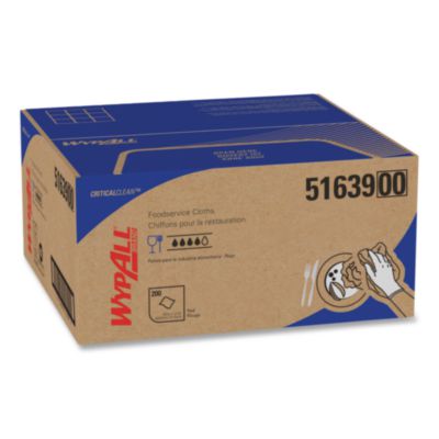 KCC51639 Foodservice Cloths, 12.5 X 23.5, Red, 200/carton KIMBERLY CLARK