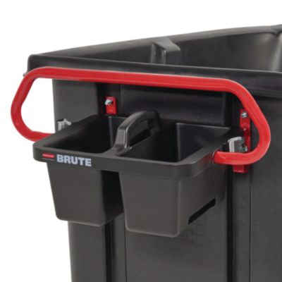 RCP2229066 BRUTE Ergonomic Rotomolded Tilt Truck Handle and Caddy, 25.45 x 25.45 x 15, Red/Black RUBBERMAID COMMERCIAL PROD.