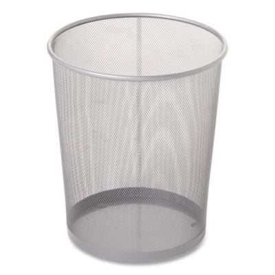 RCPWMB20SLV Steel Mesh Wastebasket, 5 gal, Steel Mesh,  Silver