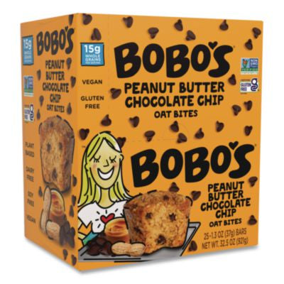 BBO00213 Oatmeal Bites, Peanut Butter Chocolate Chip, 1.3 oz Individually Wrapped, 25/Box