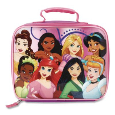 BWRLXG5DBEDSYSB Kids Insulated Lunch Tote, Disney Princesses Theme, Multicolor BIOWORLD MERCHANDISING