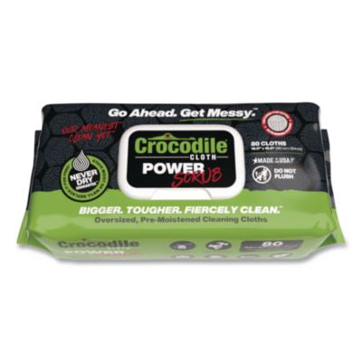 DIL6500080 PowerSCRUB Cleaning Cloths, 10 x 15, White, 80/Pack NUVIK USA INC.