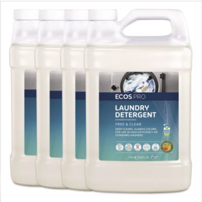 EOPPL976404 Free and Clear Laundry Detergent, HE Compatible,128 oz Bottle, 4/Carton EARTH FRIENDLY PRODUCTS