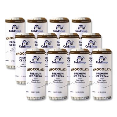 CDS600039 Ice Cream Pod, Chocolate, 5.2 oz Single Serve Pod for ColdSnap Machine, 12/Carton