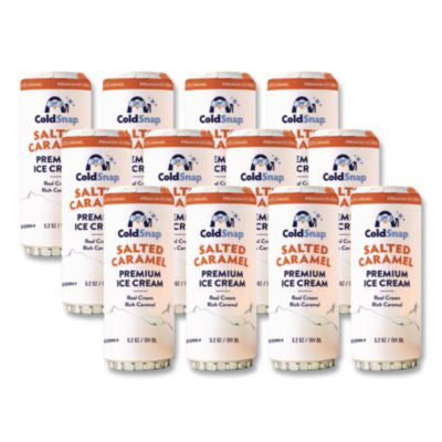 CDS600040 Ice Cream Pod, Salted Caramel, 5.2 oz Single Serve Pod for ColdSnap Machine, 12/Carton