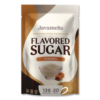 JVMJMT55383 Flavored Sugar, Caramel, 1.5 lb Bag JAVAMELTS