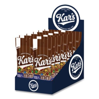 KAR08959 Trail Mix, Caramel 'N Chocolate, 2 oz Packet, 12/Box KAR'S NUTS