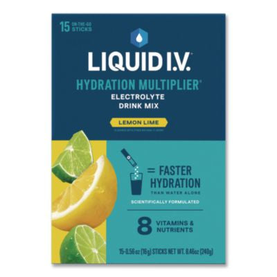 LQVEHC47494 Hydration Multiplier, Lemon-Lime, 0.56 oz Stick, 15/Pack