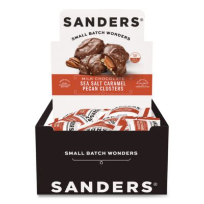NDEMRY27160 Small Batch Wonders Snack-Size Sea Salt Caramel Pecan Cluster, 48 Pieces, 24 oz Box MORLEY CANDY MAKERS INC