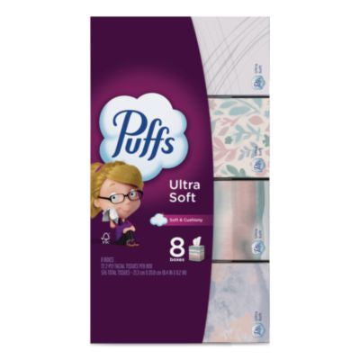 PGC61971 Ultra Soft Facial Tissue, 2-Ply, White, 72 Sheets/Box, 8 Boxes/Pack